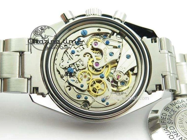 0419 Refined Speedmaster 50th Anniversary Black Dial On SS Bracelet 8232